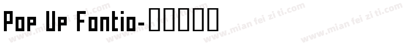 Pop Up Fontio字体转换